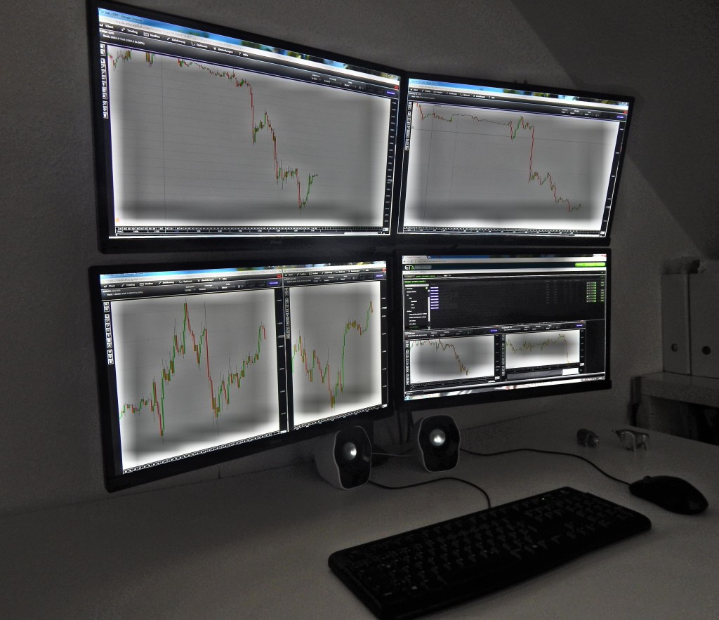 Trading Monitor Bildschirm