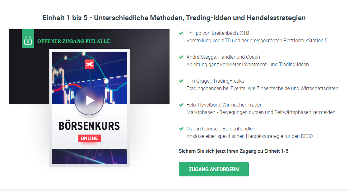 Börsenkurs Trading lernen