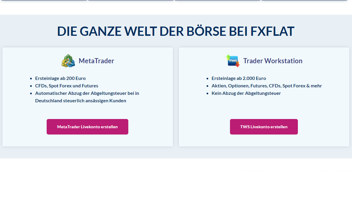 FXFlat Metatrader Trader Workstation