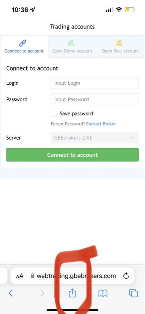Metatrader browser iphone